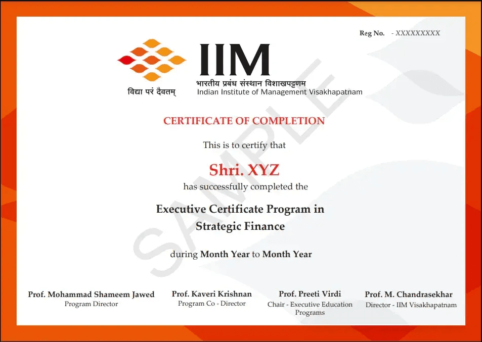 Sample Degree Certificate